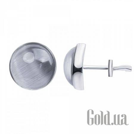 Серьги-гвоздики Серебряные серьги с улекситами