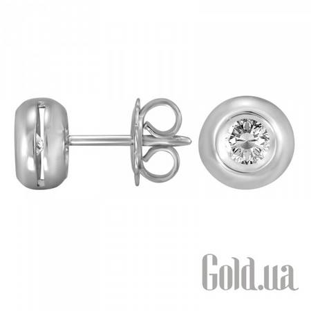 Серьги-гвоздики Золотые серьги с бриллиантами