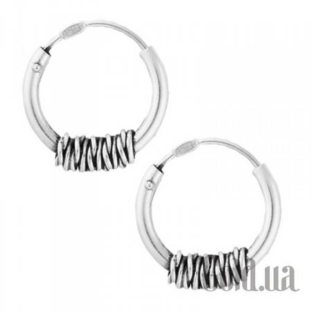 Серьги-кольца Серебряные серьги