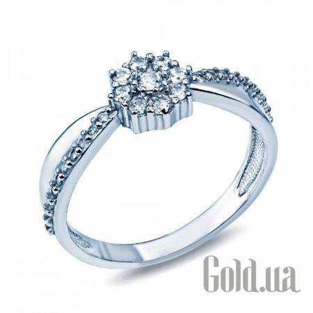 Кольцо Akvamarin Cеребряное кольцо с куб. циркониями, 16.5