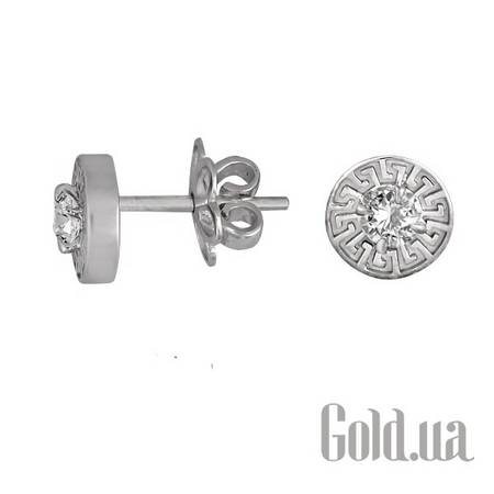 Серьги-гвоздики Золотые серьги с бриллиантами