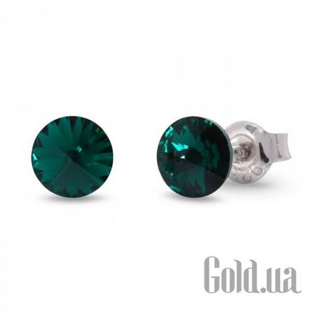 Пусеты (гвоздики) Серьги с кристаллами Swarovski