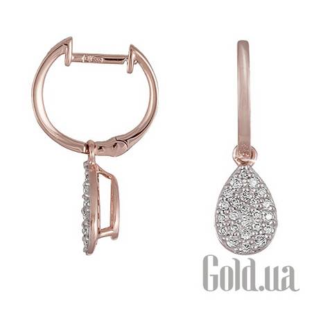 Серьги с подвесками Золотые серьги с бриллиантами