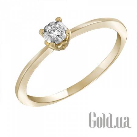 Кольцо Золотое кольцо с бриллиантом, 17
