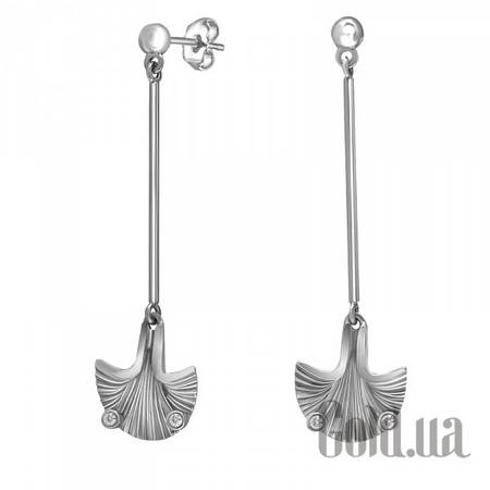 Серьги с подвесками Серебряные серьги с кубическим цирконием