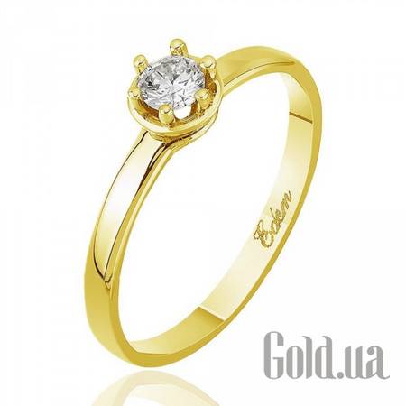 Кольцо Золотое кольцо с бриллиантом, 16.5