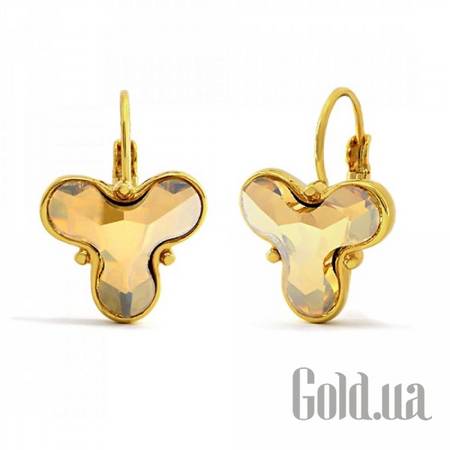 Серьги Серьги с кристаллами Swarovski в позолоте