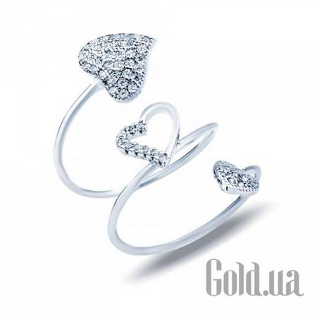 Кольцо Akvamarin Серебряное кольцо с куб.циркониями, 16.5