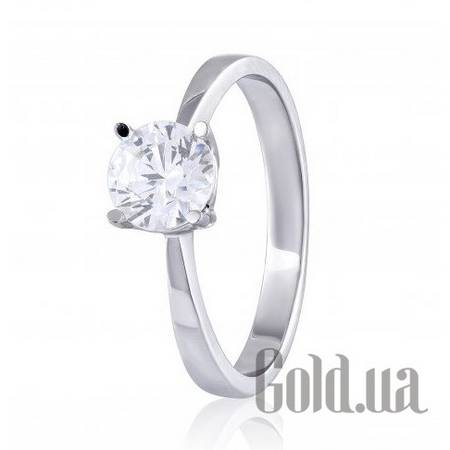 Кольцо Золотое кольцо с цирконием Swarovski Zirconia, 16.5