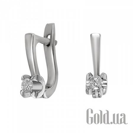 Серьги Золотые серьги с бриллиантами