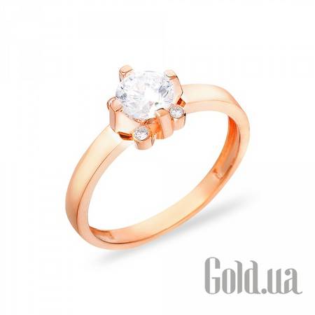 Кольцо Золотое кольцо с куб. циркониями, 18.5