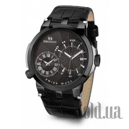 Швейцарские часы black, ipb, black leather 4511.5.775/751