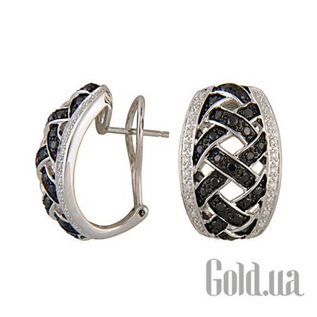 Серьги Золотые серьги с бриллиантами