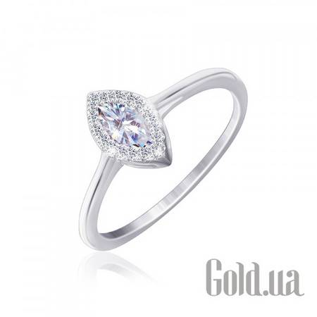 Кольцо Cеребряное кольцо с куб. циркониями, 16.5