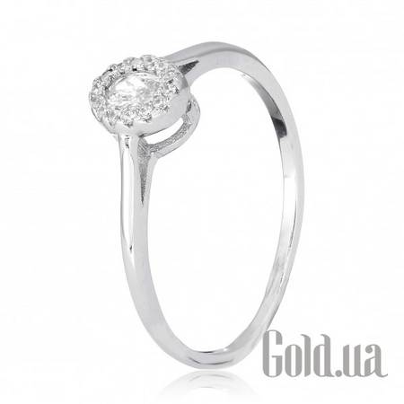 Кольцо Серебряное кольцо с куб. циркониями, 16.5