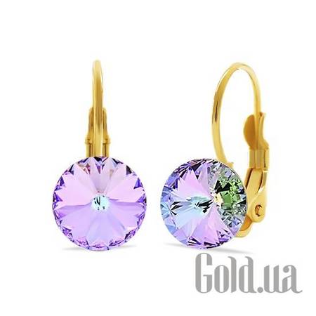 Серьги Серьги с кристаллами Swarovski в позолоте