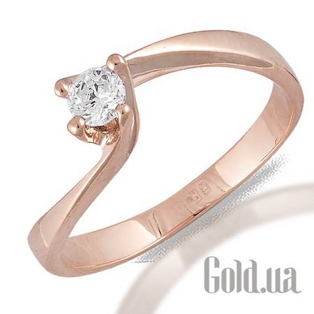 Кольцо Золотое кольцо с куб. цирконием, 18