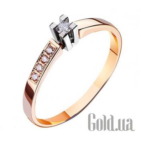 Кольцо Золотое кольцо с бриллиантами, 18