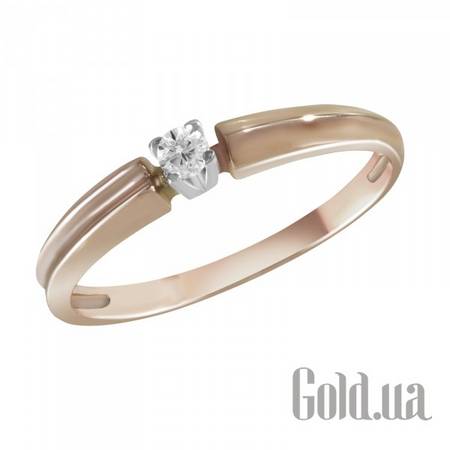 Кольцо Золотое кольцо с бриллиантом, 17.5