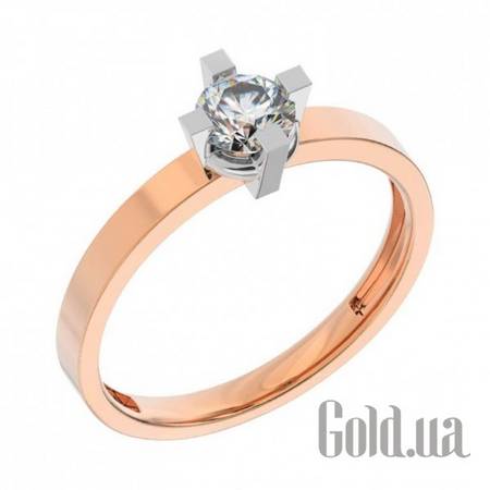 Кольцо Золотое кольцо с куб. цирконием, 18