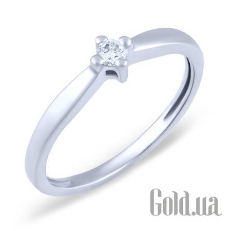 Кольцо Золотое кольцо с бриллиантом, 15.5