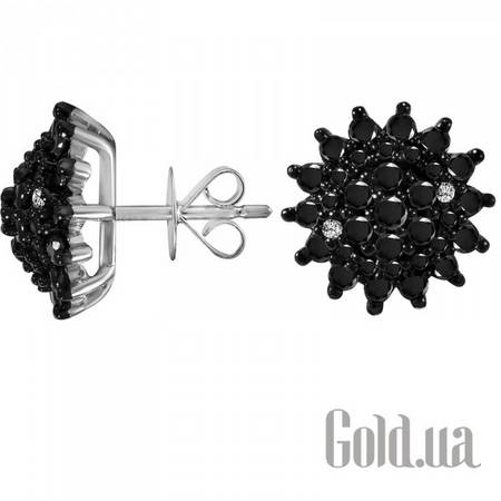 Серьги-гвоздики Золотые серьги с бриллиантами