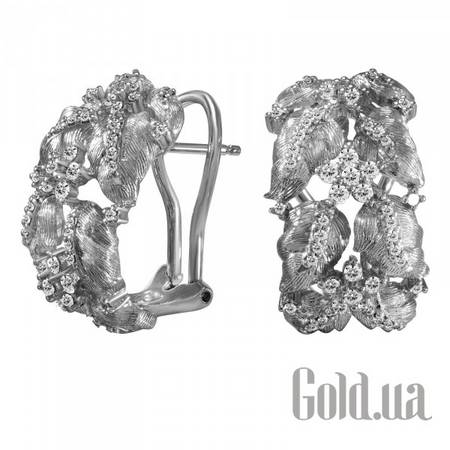 Серьги Золотые серьги с бриллиантами