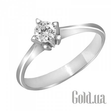 Кольцо Золотое кольцо с бриллиантом, 17.5