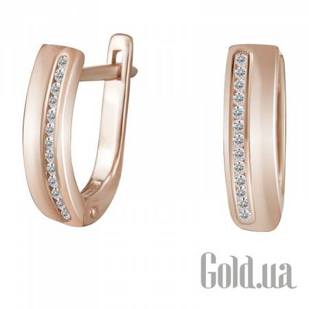 Серьги Золотые серьги с куб.циркониями