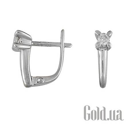 Серьги Золотые серьги с бриллиантами