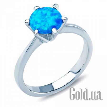 Женские кольца Женское серебряное кольцо с опалом, 16.5