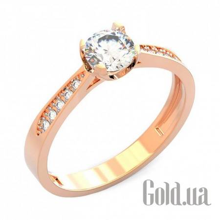 Кольцо Золотое кольцо с куб. циркониями, 17.5