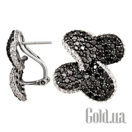 Серьги Золотые серьги с бриллиантами