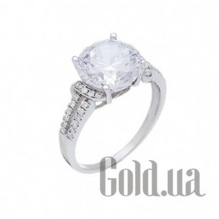 Кольцо Серебряное кольцо с куб. циркониями, 16.5