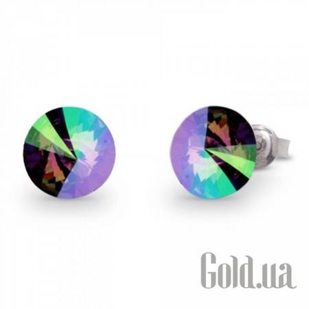 Пусеты (гвоздики) Серьги с кристаллами Swarovski