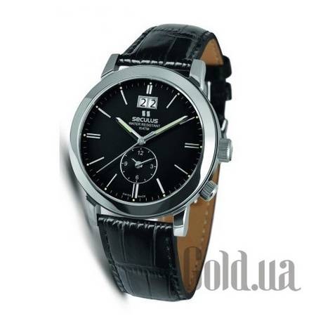 Швейцарские часы 9537.1.620 black, ss, black leather