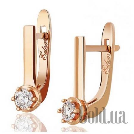Серьги Золотые серьги с бриллиантами