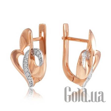 Серьги Золотые серьги с куб. циркониями