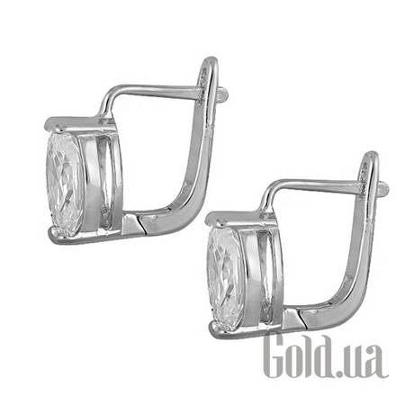 Серьги Серебряные серьги с куб. циркониями