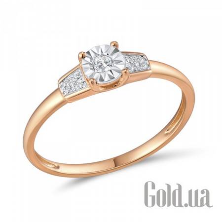 Кольцо Золотое кольцо с бриллиантами, 18