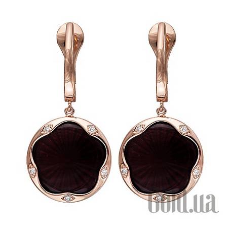 Серьги с подвесками Золотые серьги с бриллиантами