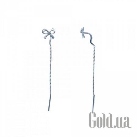 Серьги-гвоздики Серебряные серьги с куб. циркониями
