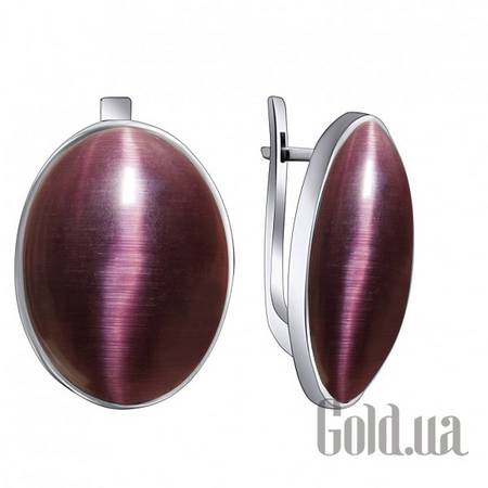 Серьги Серебряные серьги с улекситами