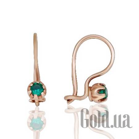 Серьги Золотые серьги с куб. циркониями