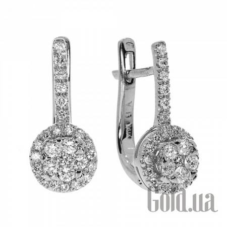 Серьги Золотые серьги с бриллиантами