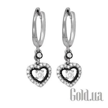 Серьги Золотые серьги с бриллиантами