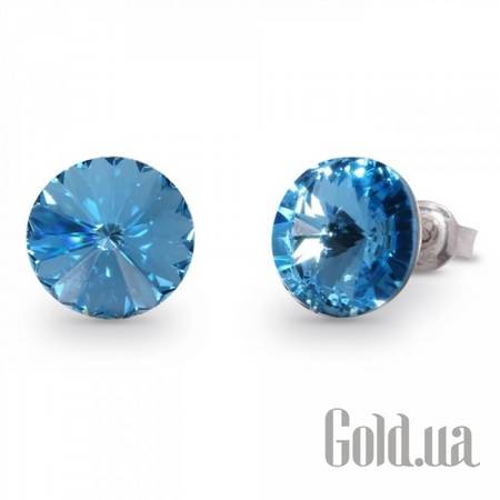 Пусеты (гвоздики) Серьги с кристаллами Swarovski