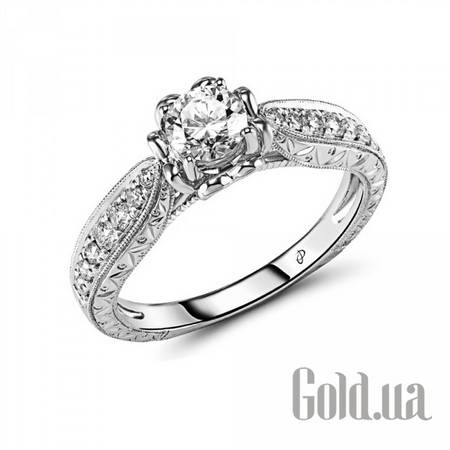 Кольцо Золотое кольцо с центр. бриллиантом 0.50 карат, 17