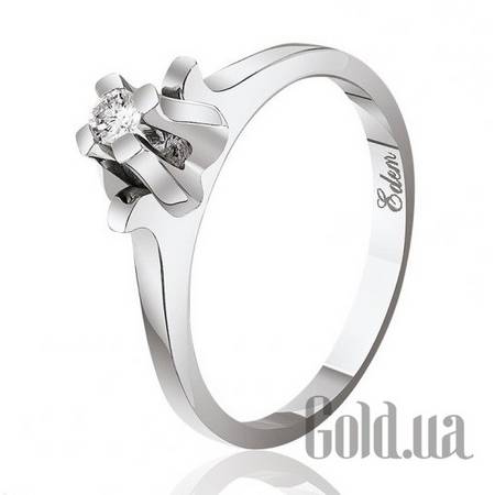 Кольцо Золотое кольцо с бриллиантом, 17.5