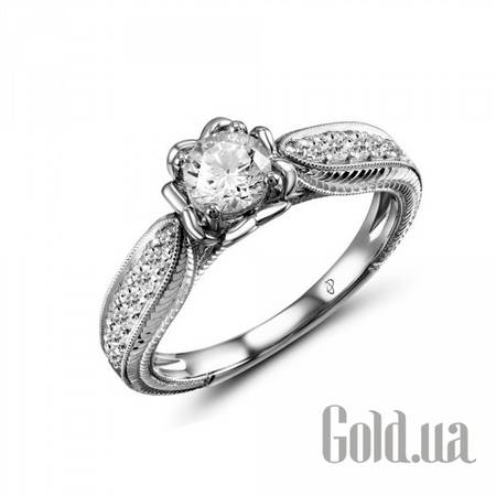 Кольцо Золотое кольцо с центр. бриллиантом 0.50 карат, 17